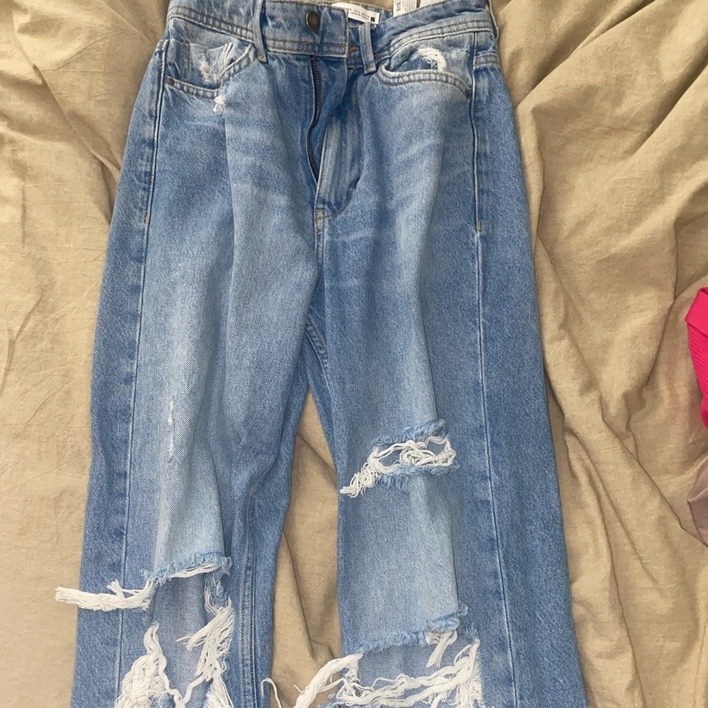 Zara ripped jeans